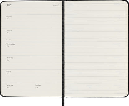 Agenda 18 Maanden Weekly Notebook Pocket Hardcover Zwart - 3