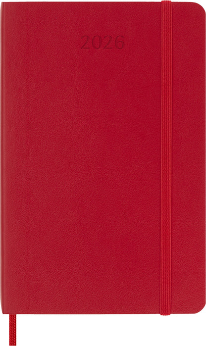 Agenda 2026 Msk Plan Week 7-dagen per pagina, Pocket Scarlet Red