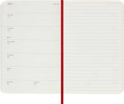 Agenda 2026 Msk Plan Week 7-dagen per pagina, Pocket Scarlet Red - 3
