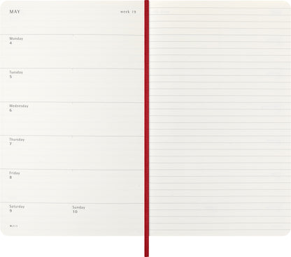 Agenda 2026 Msk Plan Week 7-dagen per pagina, Scarlet Red - 3