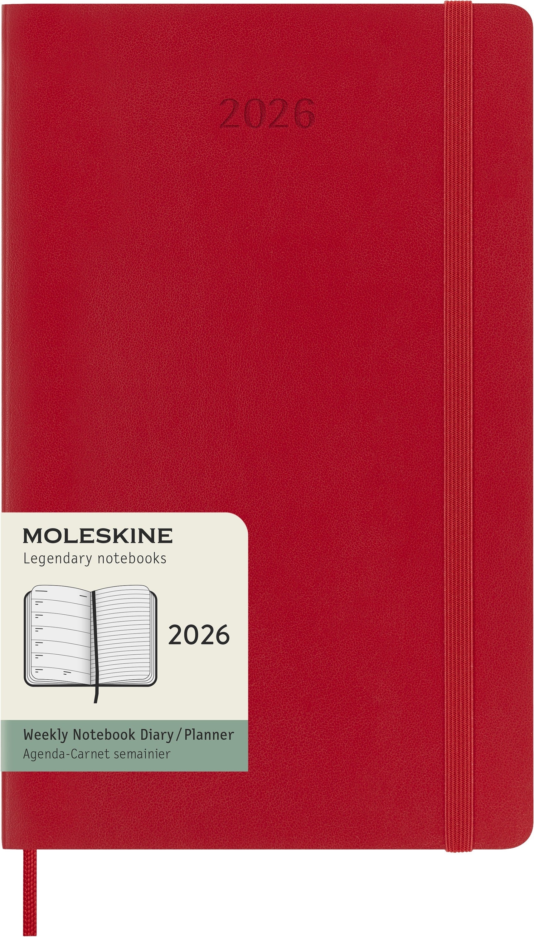 Agenda 2026 Msk Plan Week 7-dagen per pagina, Scarlet Red - 7