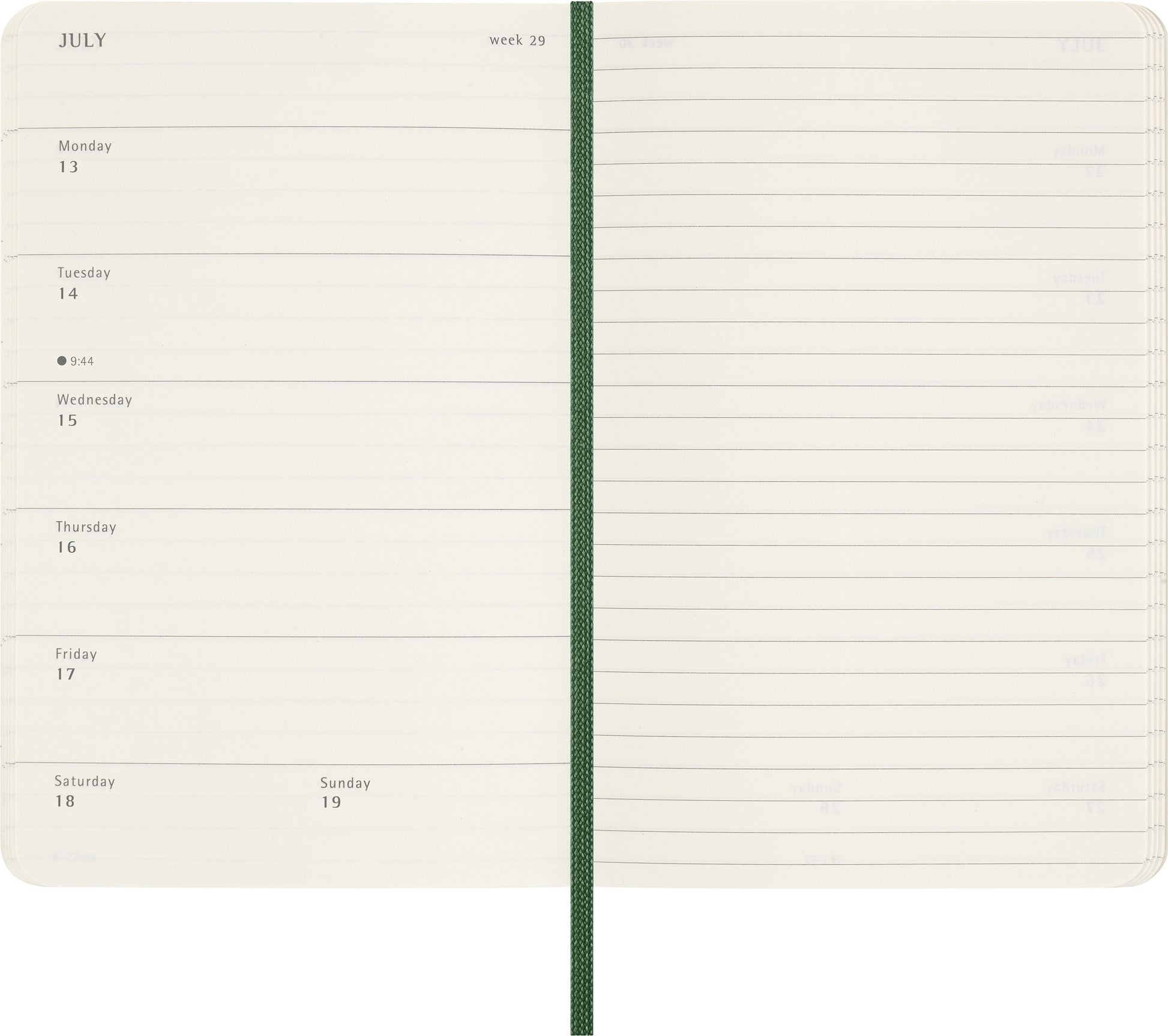 Agenda 2026 Msk Plan Week Pocket 7 dagen/1 pagina Myrtle Green - 3