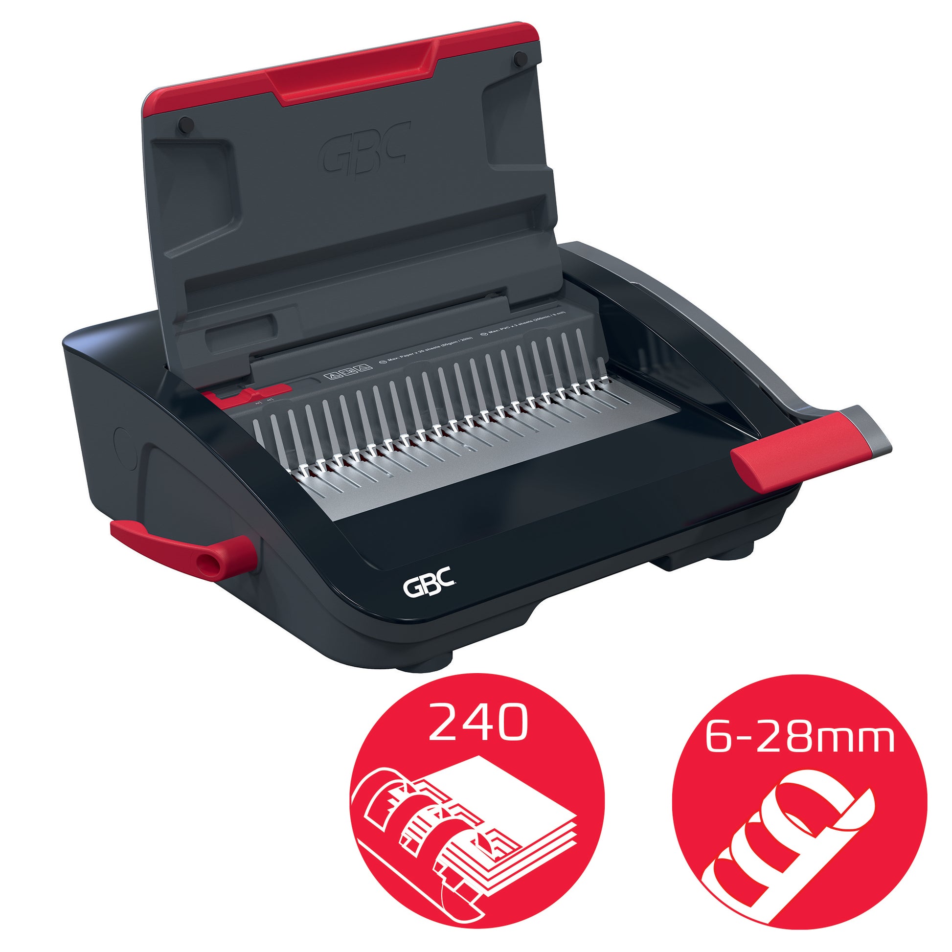 Handmatige inbindmachine GBC CombBind CB20, 20 vel perforatie - 4