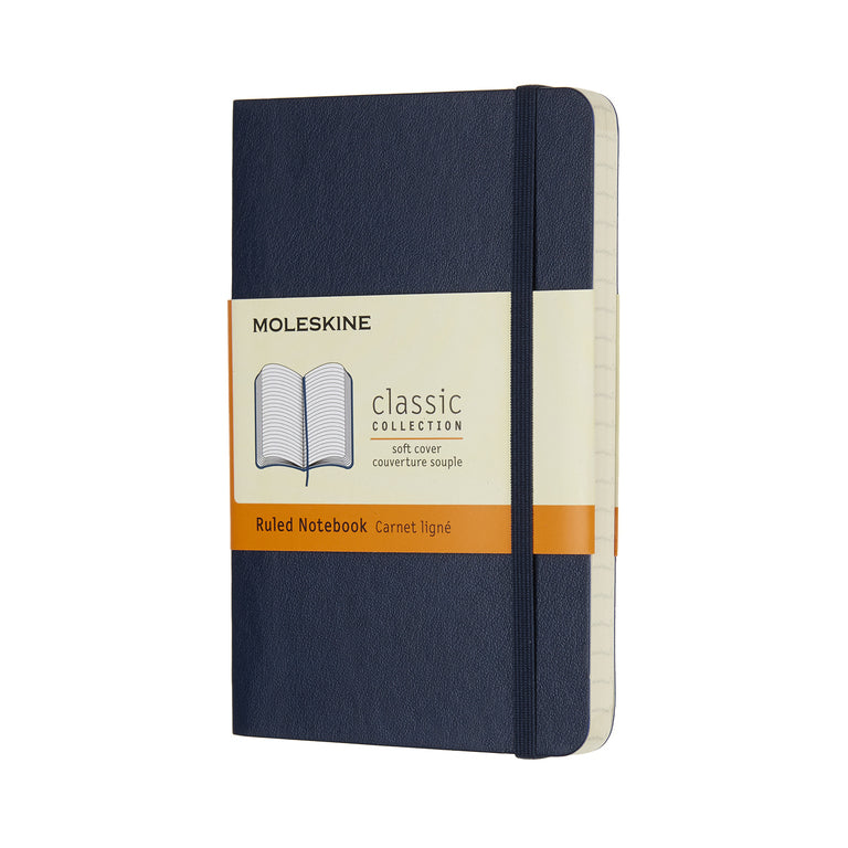 Notitieboek Moleskine A6 Soft Cover Saffierblauw