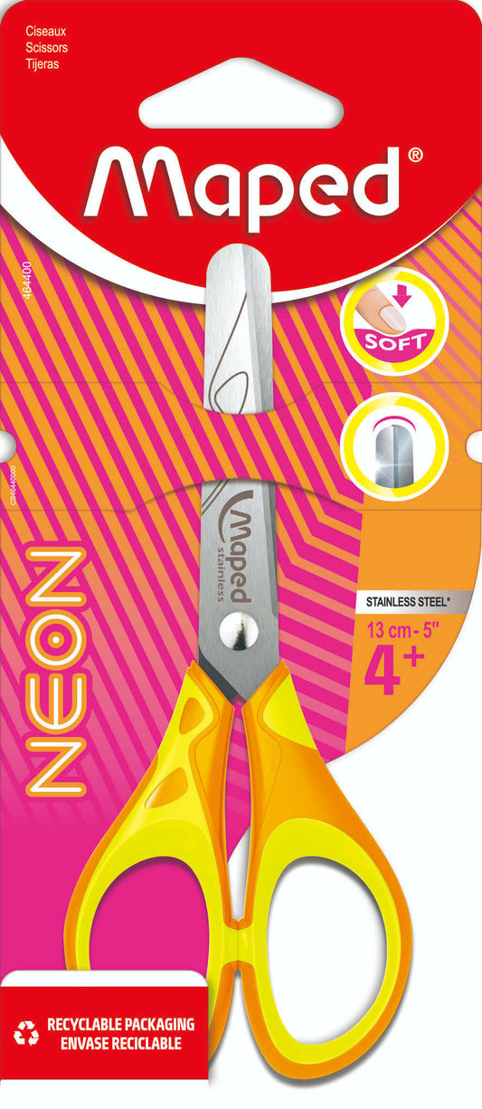 Maped Neon Kinder schaar 13 cm met ronde punten