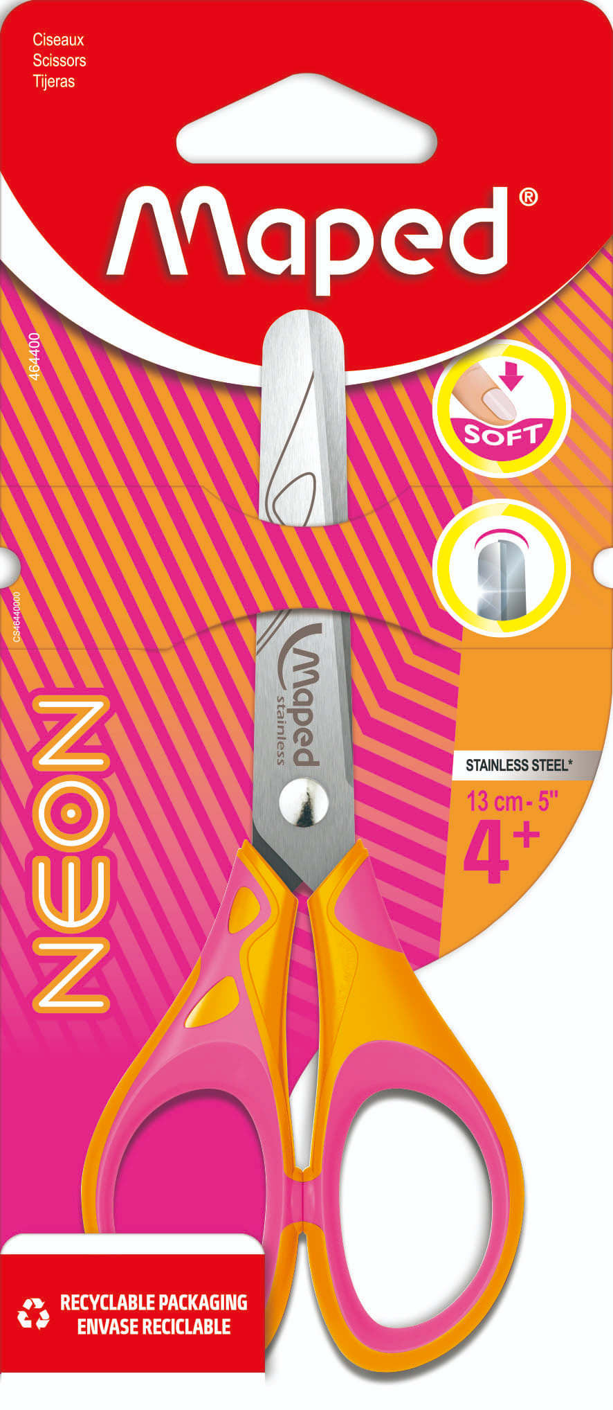 Maped Neon Kinder schaar 13 cm met ronde punten - 3