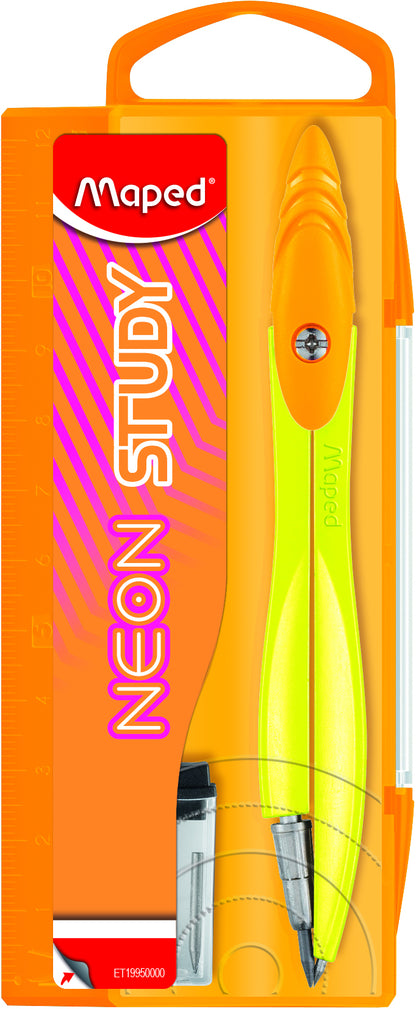 Passer Maped Neon Study – 20 stuks in opbergbox