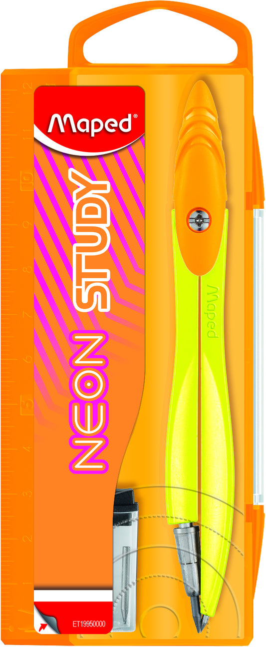 Passer Maped Neon Study – 20 stuks in opbergbox