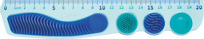 Liniaal Maped Kidy Learn 20 cm blauw met sensorische elementen - 2