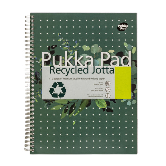 Collegeblok Pukka Pad Jotta Recyc A4 lijn 110 pagina’s