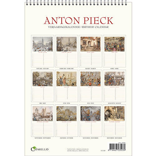 Verjaardagskalender Anton Pieck Zicht op Haven A4 - 3
