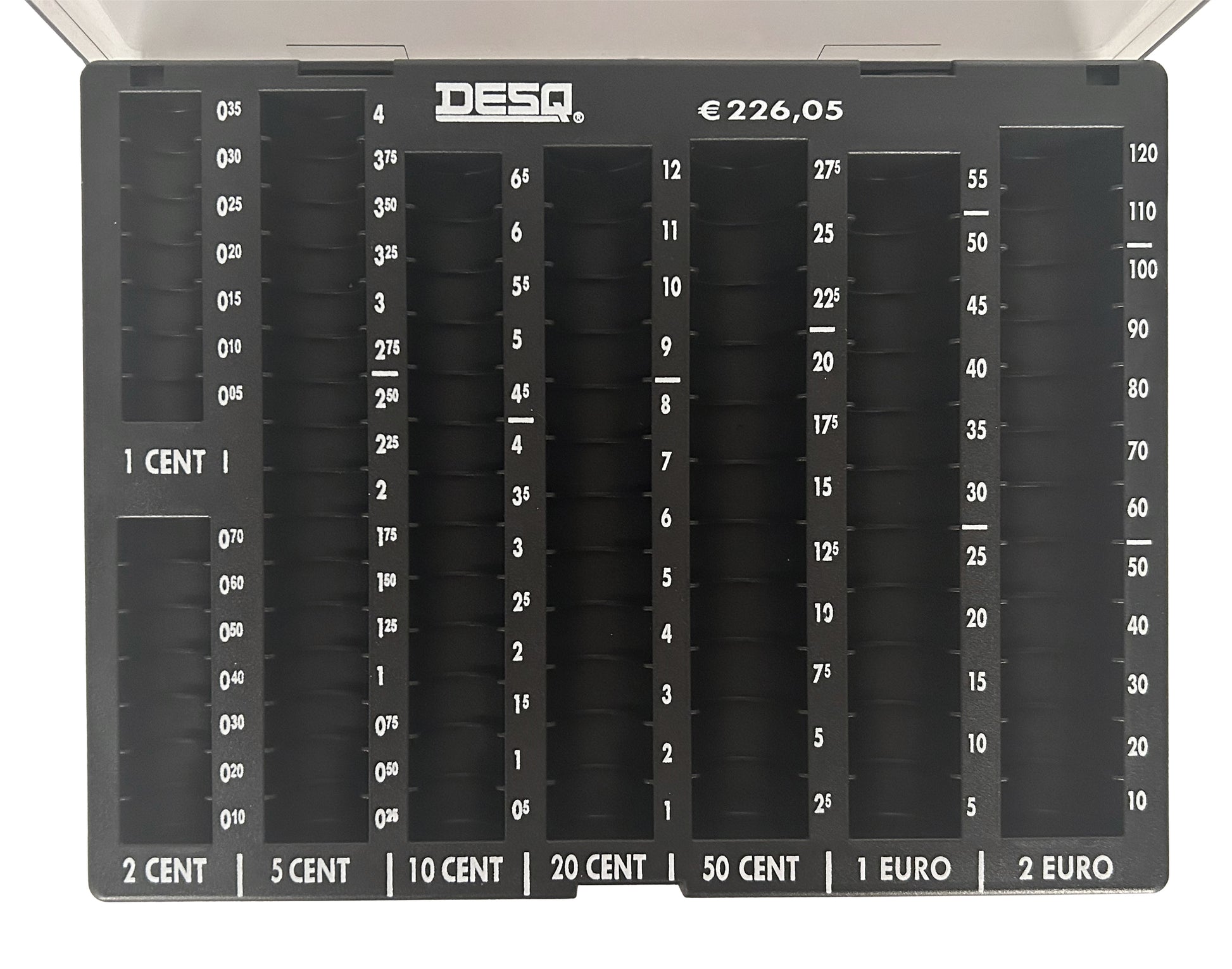 Muntgeldsorteerunit Desq met transparant deksel - 3