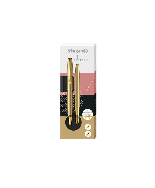 Schrijfset Pelikan Jazz Noble Elegance K36+P36 goud