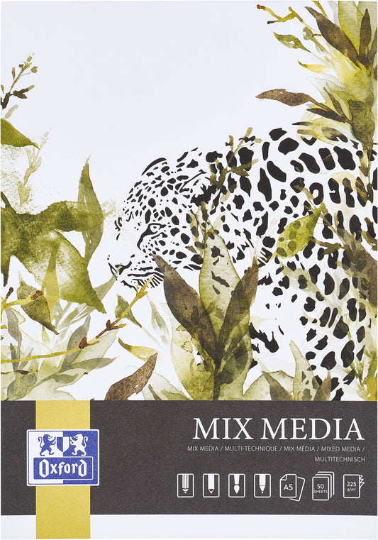 Oxford Mix Media Tekenblok A5 50 vel 225 g/m²