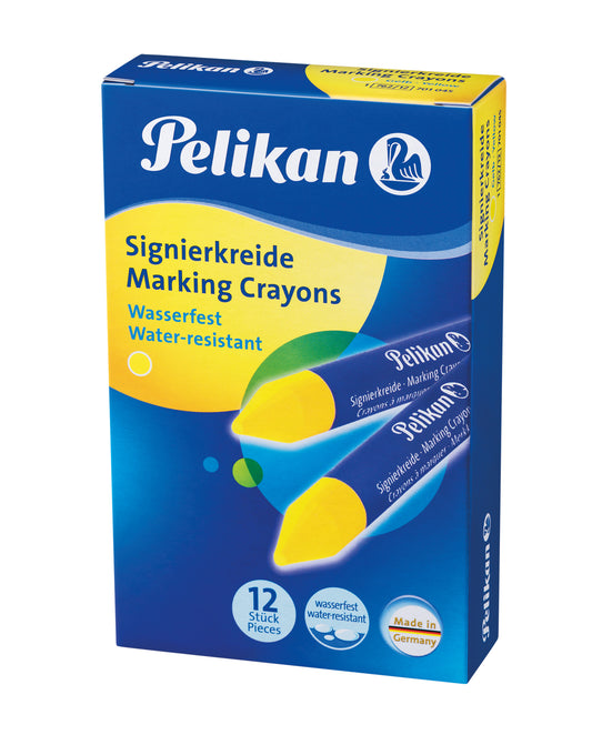 Markeerkrijt Pelikan 762 Geel voor ruwe ondergronden
