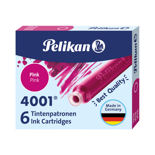 Inktpatroon Pelikan 4001 Roze 6stuks