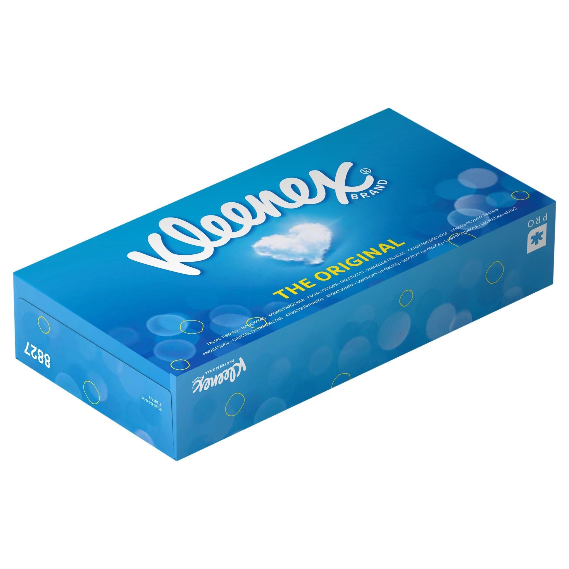 Facial tissues Kleenex 2-laags, 100 vel, wit, 21,5x18,5 cm