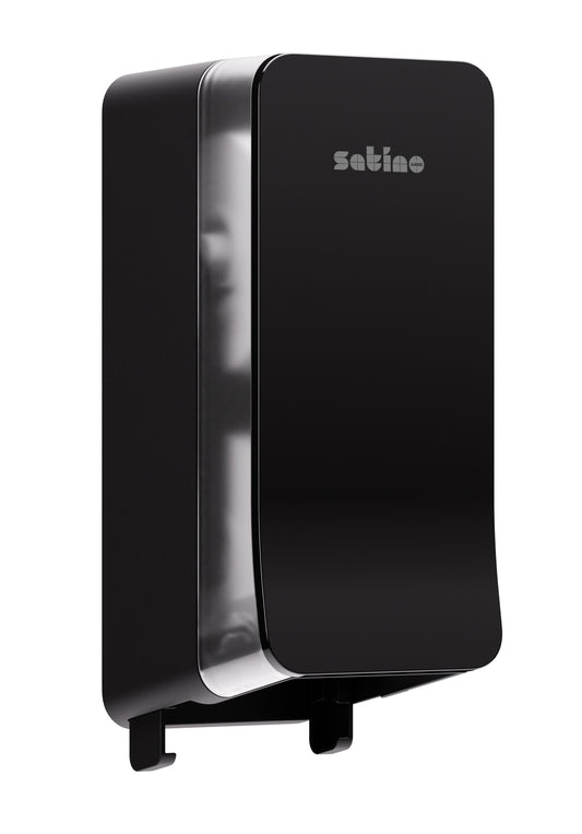 Satino Hyginity Systeem Toiletpapierdispenser Zwart voor Grote Rollen