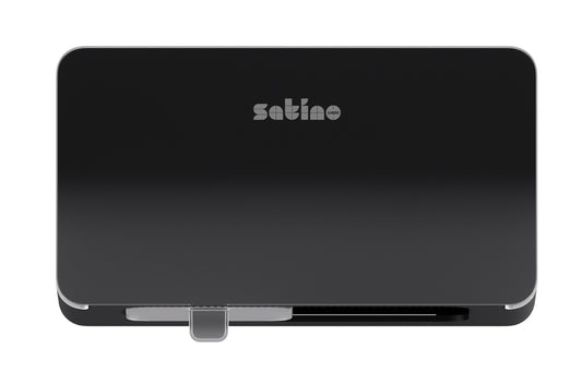 Satino Hyginity Duo Zwarte Toiletpapierdispenser met Reserve