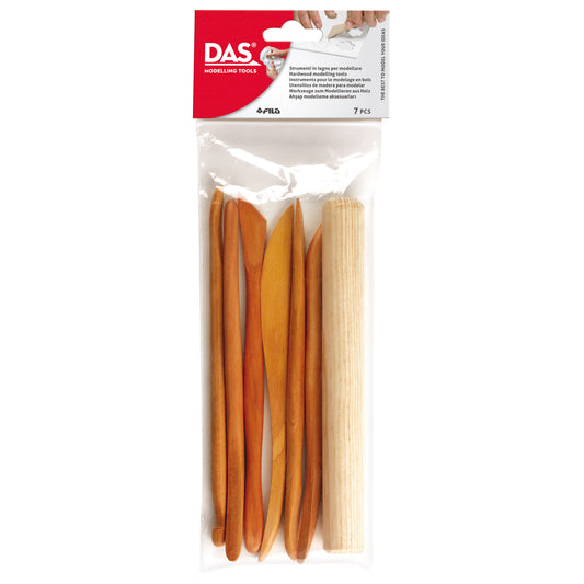 DAS Hout Kleigereedschap 7-delig Modelleringstools