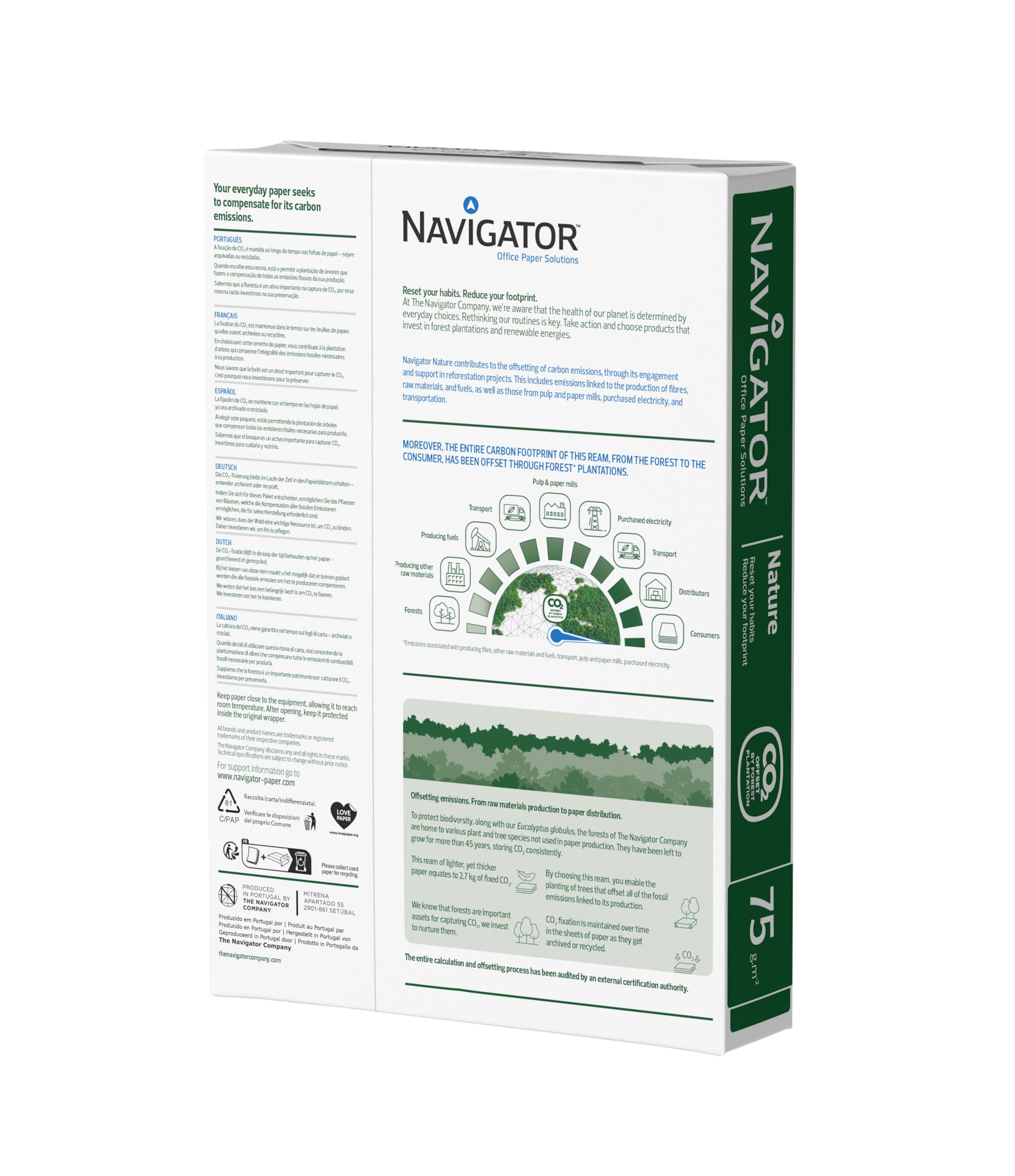 Kopieerpapier Navigator Nature A4 75 g wit 500 vellen - 2