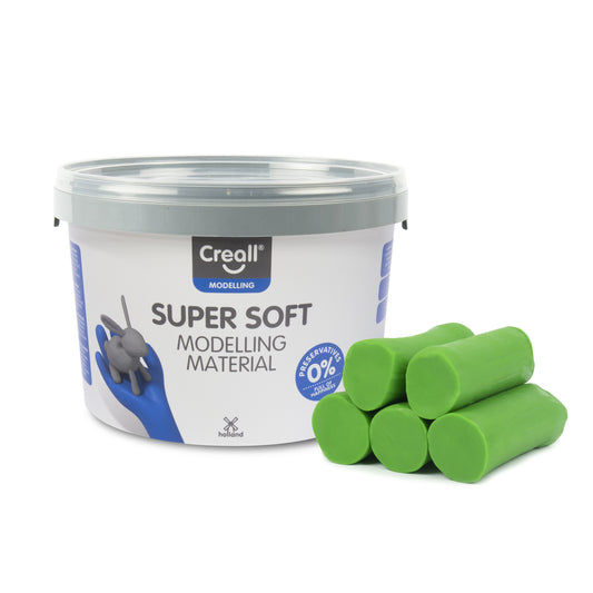 Superzachte Boetseerklei Creall Supersoft 1750g - Groen