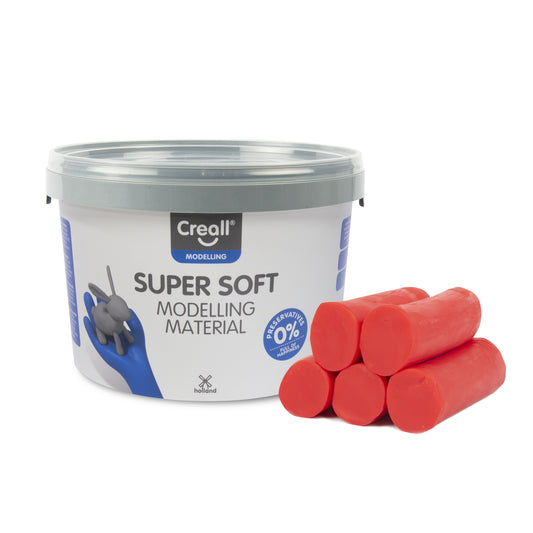 Creall Supersoft Klei 1750 g Rood