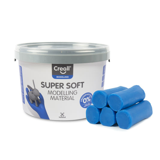 Supersofte Boetseerklei Creall Supersoft 1750g - Blauw