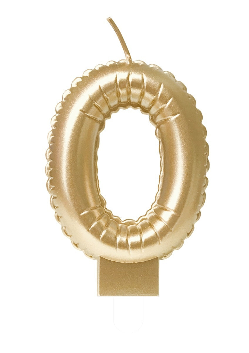 Gouden foil ballonnenkaarsjes voor leeftijdsweergave