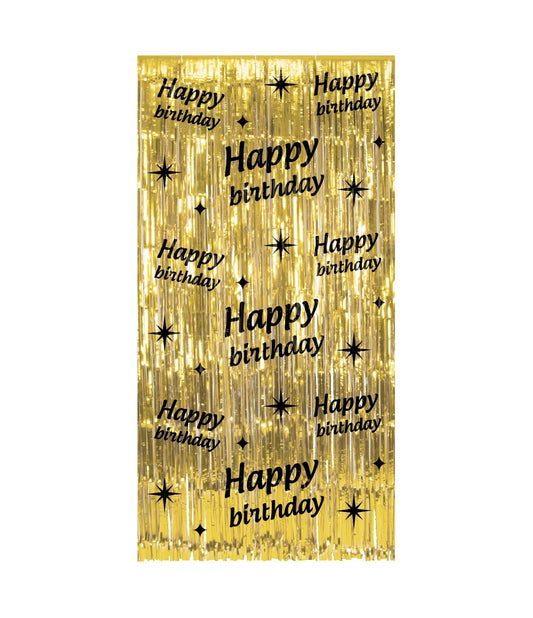 Feestverfversiering Happy Birthday, Classy Party Curtain