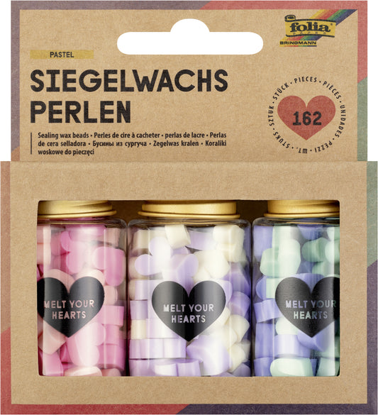 Waxbeads Folia pastel voor lakzegels en creatieve decoraties