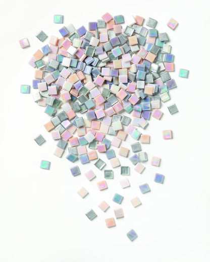 Folia iriserende mozaieksteentjes 10x10mm glas - 2