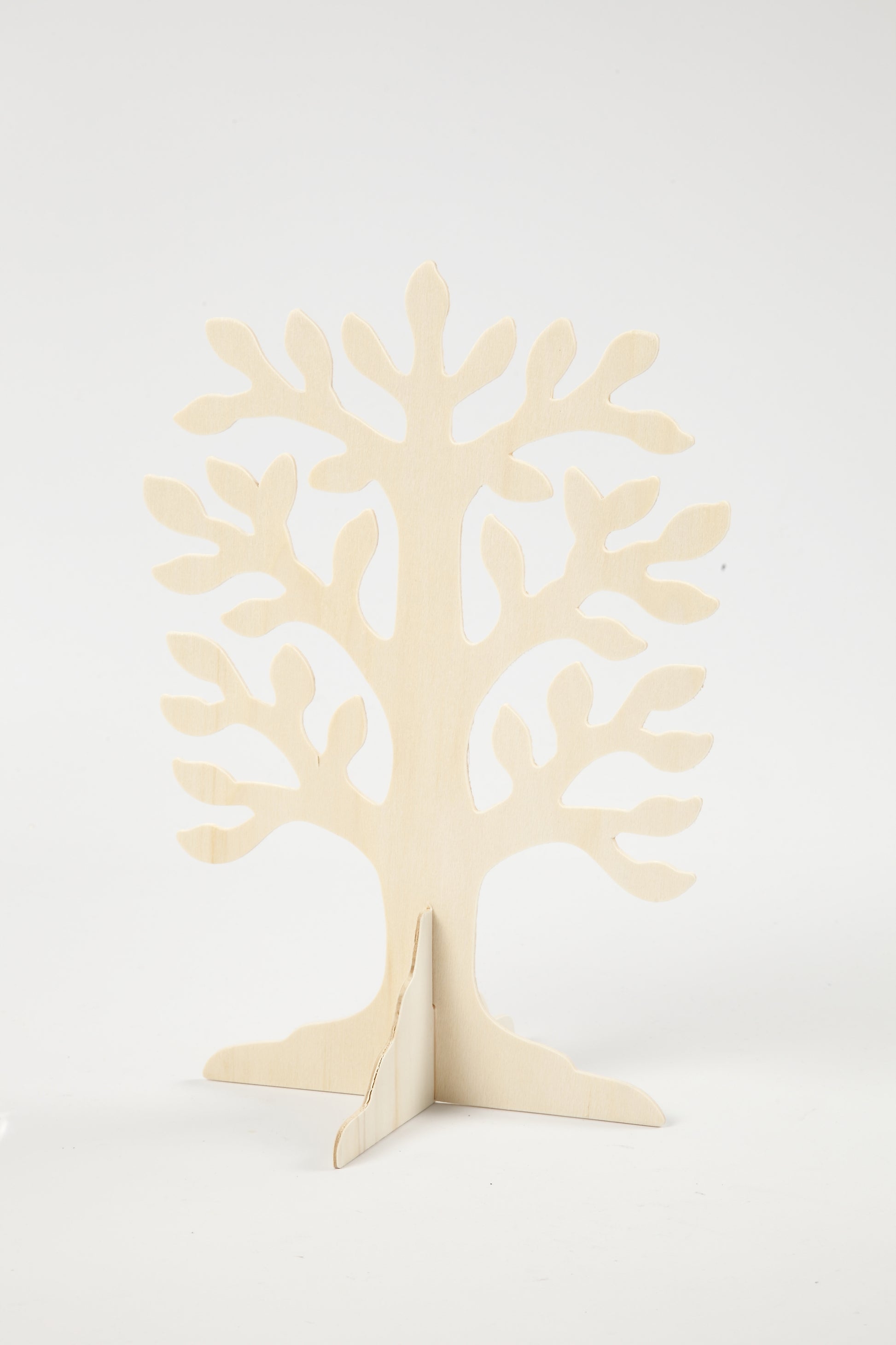 Houten boom decoratie 30x21,5 cm creatief project