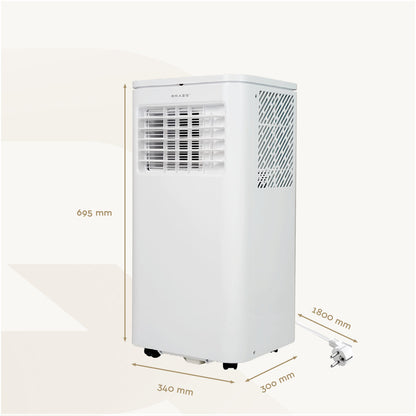 Mobiele airconditioning BRASQ MAC9000 9000 BTU wit - 3