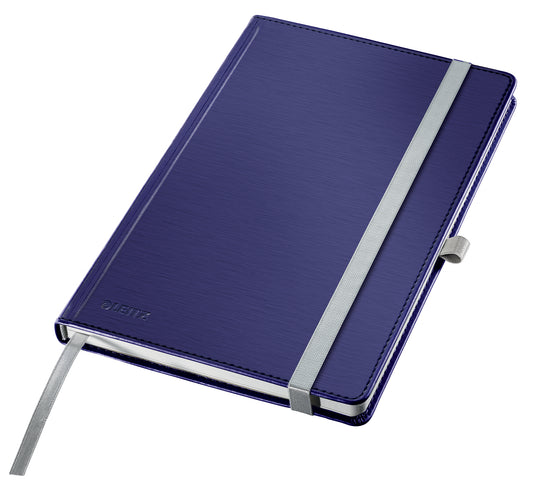 Notitieboek Leitz Style A5 lijn 160 pagina's blauw
