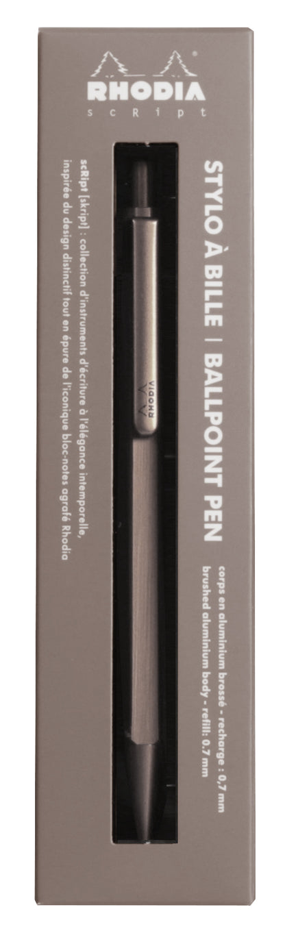 Balpen Rhodia scRipt 0.7mm Rozenhout - 2