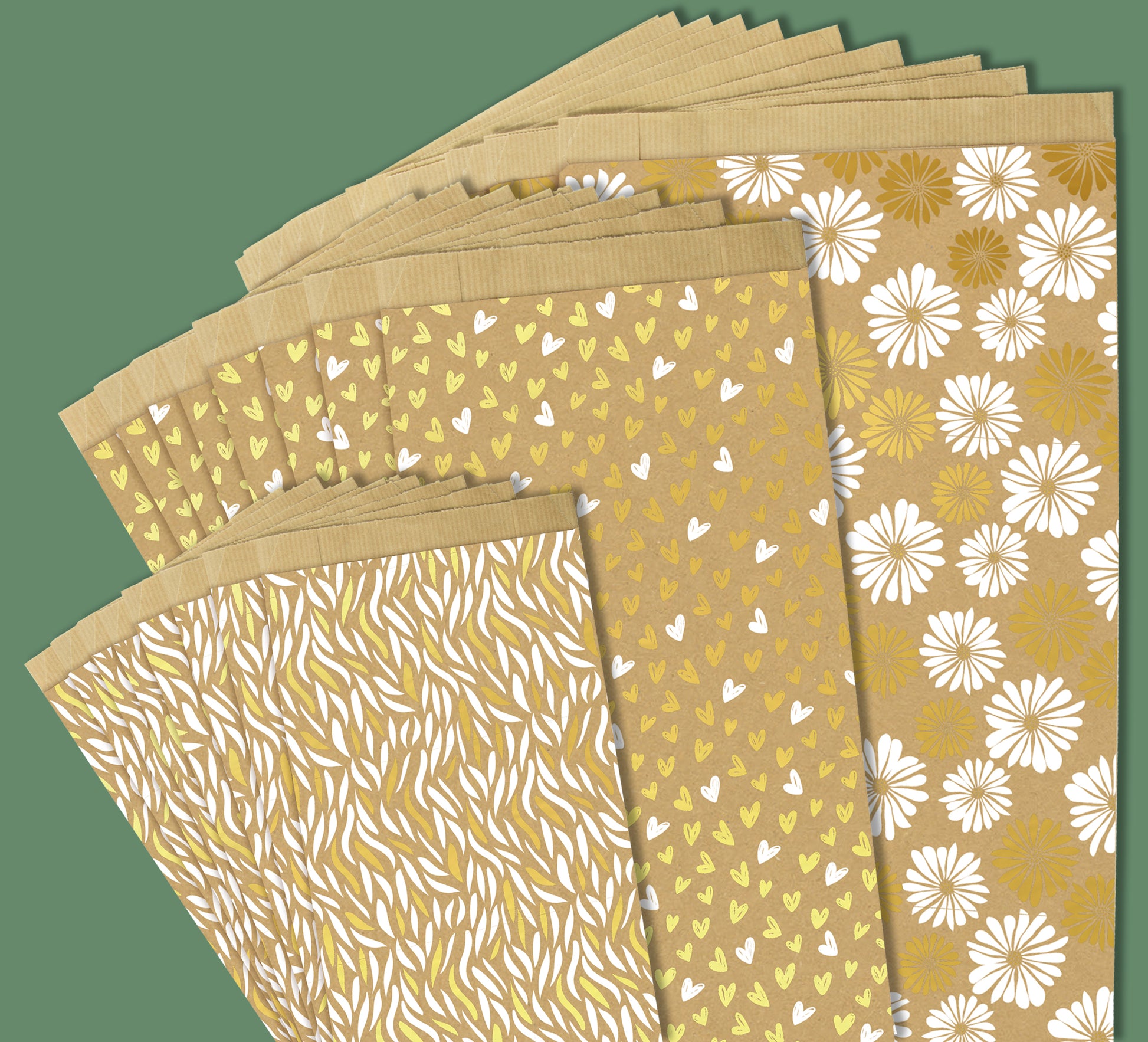 Clairfontaine kraft cadeauzakken 12x24x4.5cm, 50 stuks - 2