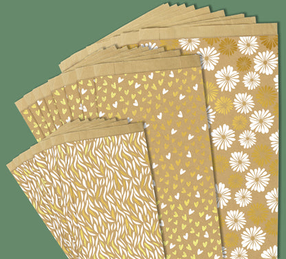 Clairfontaine kraft cadeauzakken 12x24x4.5cm, 50 stuks - 2