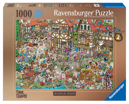 Ravensburger Ray’s Comic Middle Ages Puzzel, 1000 stukjes