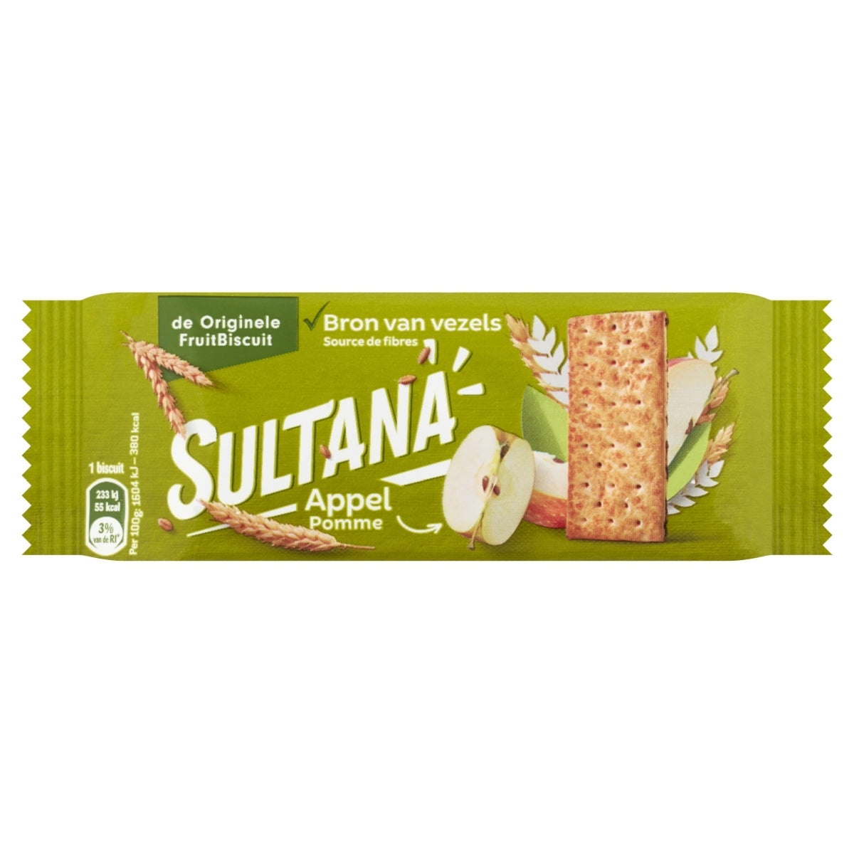 Sultana Fruitbiscuit Appel, 3-pack - 2