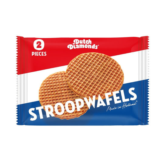 Dutch Diamonds Stroopwafels Duopack 80g, Vers Gebakken