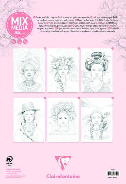 Clairfontaine Odelia A4 Kleurboek Vrouwen - 2