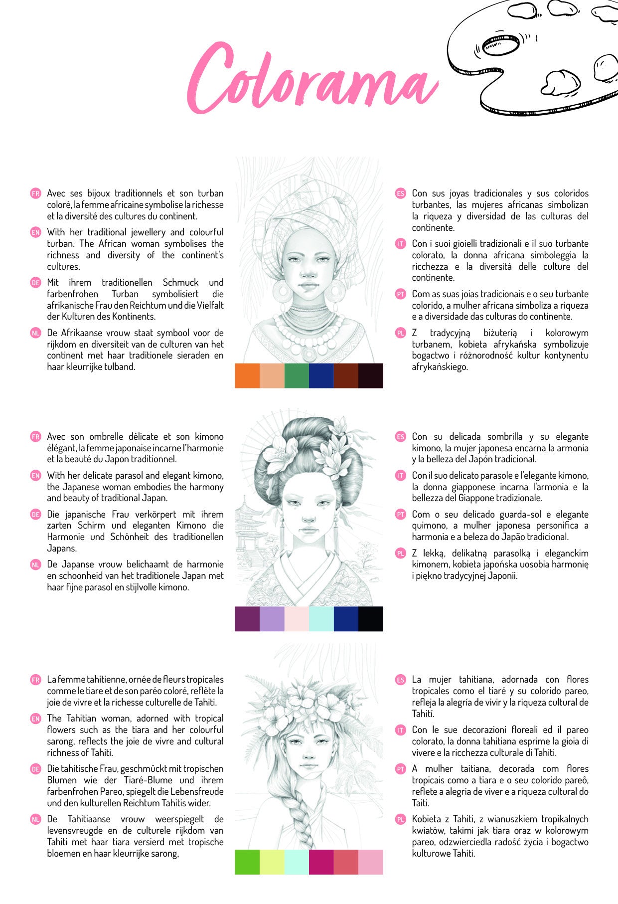 Clairfontaine Odelia A4 Kleurboek Vrouwen - 8