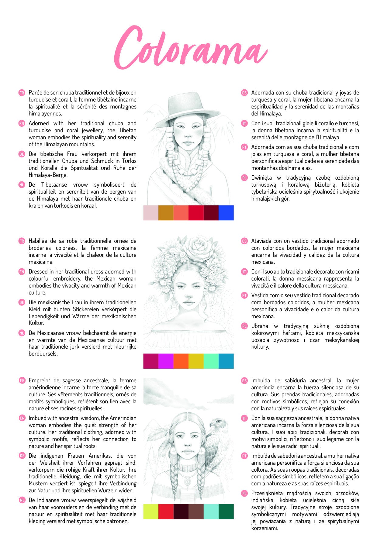 Clairfontaine Odelia A4 Kleurboek Vrouwen - 9