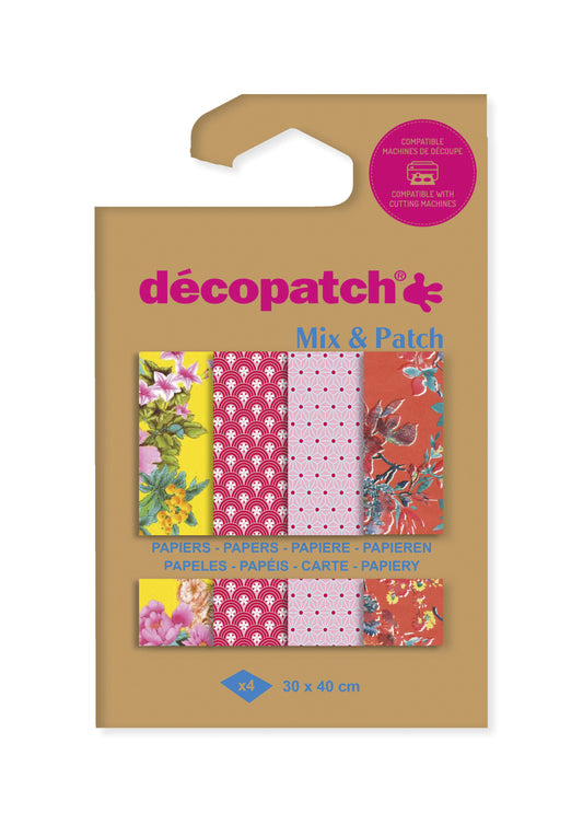 Décopatch Hobbypapier 30x40cm Kyoto Wandeling 4v voor Hobby en Creatief