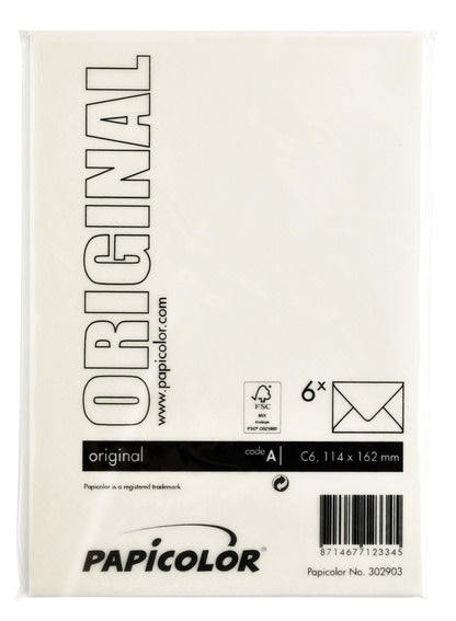 Papicolor C6 Envelop 114x162mm anjerwit - 3