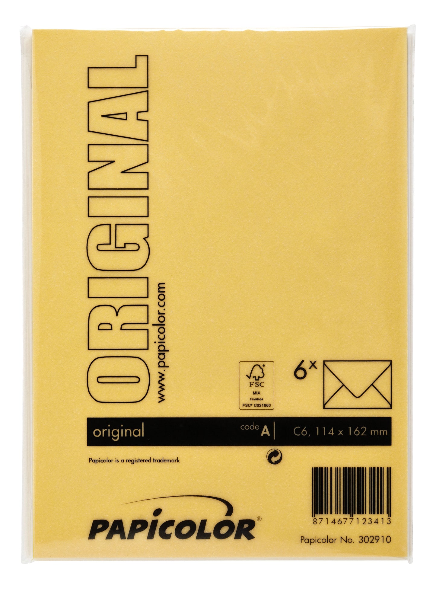 Papicolor C6 Envelop 114x162mm dottergeel - 3