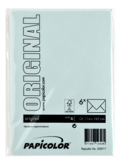 Papicolor C6 Envelop 114x162mm zeegroen - 3