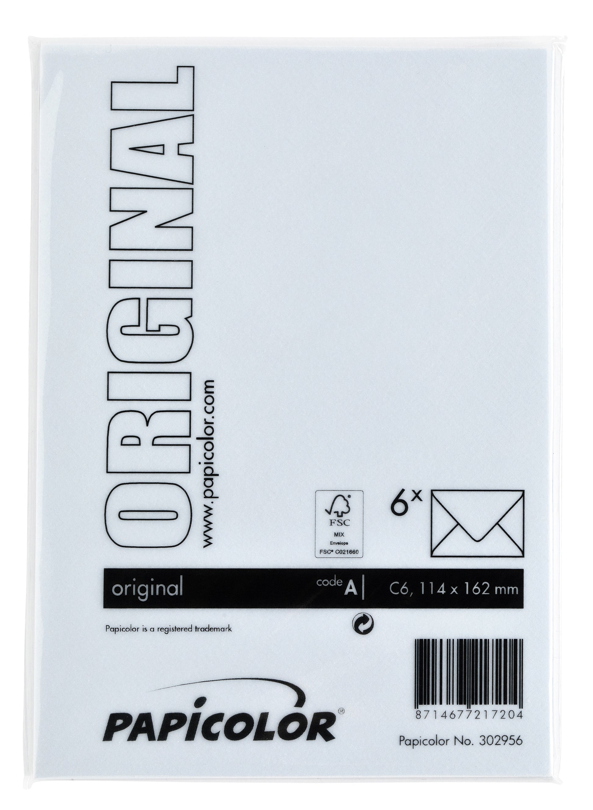 Envelop Papicolor C6 114x162mm babyblauw - 3