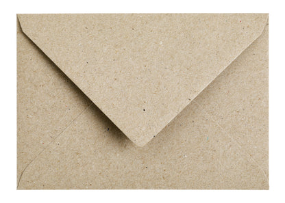 Envelop Papicolor C6 114x162mm kraft grijs - 2
